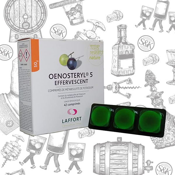 Sulphur tablets for home wine barrels — 2g and 5g